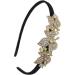 siskok rhinestone headbabd crystal hair bands for women girls elegant women's hair band three leaves hairband Bling Fashion headband  One Size