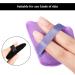 Powderary Tassel Triangle Makeup Puff - 12 Soft Body Face Sponges for Wet & Dry Mineral Powder Application - Black & Purple - Buy Online on GoSupps.com