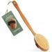 Quoala - Sustainable Body Brush: Wood and natural bristles (pig bristles).Body brush back brushes with a long stem wet brush & dry brush.100% German production soft bristles (bristles from pig bristles)