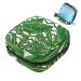 Women's binding-up bags green tropical plant black stripes portable menstruation cardboard panty lip inlays tampons women's bandages storage holder for women school office multicolored 07