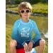 BesserBay Children's UV Long Sleeve Rashguard | Quick-drying Swim Shirt for Boys 110-160 - Beach Blue - Buy Online on GoSupps.com