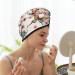 Watercolor Floral Microfiber Hair Towel | Soft & Super Absorbent Coral Velvet Wrap for Long Curly & Thick Hair - Quick Dry for Women - Buy Online on GoSupps.com