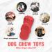 Ruxan Dog Toys - Durable Squeaky Chew Toys for Medium & Large Dogs - Interactive Natural Rubber for Aggressive Chewing - Red - Buy Online on GoSupps.com