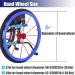 Wheelchair Handrim Covers 22In Silicone Non-Slip Wear-Resistant Wheelchair Push Ring Protective Cover Wheelchair Accessories (Color : 001 Size : 24in) 24in 001 - Buy Online on GoSupps.com