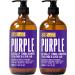 Purple Shampoo and Conditioner Set - No, Orange, Yellow or Brassy Tones - Best Toner Treatment for Brassiness - Blonde, Grey, Bleached or Silver Hair - Sulfate Free