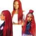 Red Braiding Hair 24 Inch - 6 Packs Pre-Stretched Box Braids | Colorful Synthetic Crochet Extensions - Buy Online on GoSupps.com
