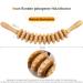 Wooden Massage Roller for Lymphatic Drainage | Back Massager with Handle | Fascia Rod for Waist & Thighs - International Shipping Available - Buy Online on GoSupps.com