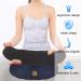 Round Zafu Meditation Cushion Set - Organic Cotton & Buckwheat Fill - 5 Colors - Large Black - Buy Online on GoSupps.com