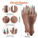 Flexible Reusable Manicure Practice Hand for Acrylic Nails Kit - Silicone Fake Hand with Clamp for Nail Art Training - Black - Buy Online on GoSupps.com