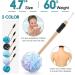 Sunnyray 5 Count Shower Loofah on a Stick - Exfoliating Nylon Mesh Luffa Bath Sponges for Deep Cleansing - Long Handle Back Scrubber for Men and Women (Multicolor) - Buy Online on GoSupps.com