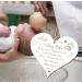 Personalized Baptism Godfather & Godmother Sign - Engraved Heart 13x12cm with Custom Saying & Date - Buy Online on GoSupps.com