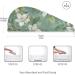 Super Absorbent White Flower Green Leaf Hair Towel 2 Pack | Quick Dry Hair Turbans for Women & Girls - Buy Online on GoSupps.com
