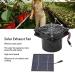 Cryfokt 50W Solar Powered Exhaust Fan - Efficient Mini Ventilator for Attics | Easy Installation & Good Ventilation 5-12V - Buy Online on GoSupps.com