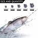 Qunweidi 100Pcs Fishing Weights Sinkers Kit - Round Split Shot Sinker & Egg Sinkers Combo - 5 Sizes - 0.007oz to 0.07oz - Silver - Buy Online on GoSupps.com