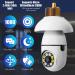 2Pcs 360 Degree Light Bulb Security Cameras- Outdoor Wireless WiFi, Night Vision, Alexa Compatible- 5GHz, 2Pc Set - Buy Online on GoSupps.com