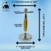 G.B.S Chrome Dual Stand for Shaving Brush & Razor | Premium Accent Holder for Grooming Essentials - Buy Online on GoSupps.com