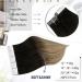 Easyouth Balayage Black to Brown & Medium Blonde Tape in Hair Extensions | 14 Inch Ombre Real Human Hair - 20Pcs 40g - Buy Online on GoSupps.com