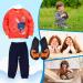 Kids Non-Slip Water Sport Shoes for Beach & Pool | Quick Dry Aqua Socks for Boys & Girls | Size 13/13.5 UK | Orange - Buy Online on GoSupps.com