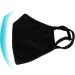 WITHMOONS 2PCS Black Cotton Face Mask - Reusable Washable Multi-Layered Protection | International Shipping - Buy Online on GoSupps.com