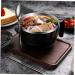 Zerodeko 1 Set Instant Noodle Bowl Food Containers Noodle Bowl with Lid Bowl with Tableware Japanese Ramen Noodles Salad Bowl Lidded Food Bowl Child Chopsticks Stainless Steel 18.50X15.50X11.50CM Black - Buy Online on GoSupps.com