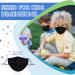 PAGE ONE Kids Reusable Cloth Face Mask with Adjustable Ear Loops | 6pc Set for Boys and Girls | Washable 3 Layer Mask | Children's Gift (Black/Gray/Blue/Burgundy/Purple/Pink) - Buy Online on GoSupps.com