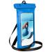 Oneflow waterproof mobile phone cover for Samsung Galaxy A55 5G |Touch & camera window + bracelet and loop for hanging blue (Aqua-Blue)
