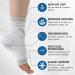 4 Pairs Neuropathy Socks for Plantar Fasciitis & Foot Support - Men & Women - Sports Injury Recovery - Arch Support - Anti-Slip - Pain Relief - White - Buy Online on GoSupps.com