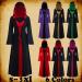 Bilqis Plus Size Green Gothic Medieval Witch Costume with Strappy Cloak Hoodies - XXL - Buy Online on GoSupps.com