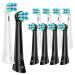 Replacement Toothbrush Heads Compatible with Oral b io for Oral B iO 3/4/5/6/7/8/9/10 Series Ultimate Clean Electric Toothbrush (5 Black+ 5White) 5 Black+ 5 White