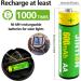 JINTION Rechargeable AA Batteries - 600mAh Ni-MH 1.2V Pre-Charged for Solar Lights & Garden Use - 12 Pack - Buy Online on GoSupps.com