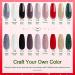Lavender Violets 19-Piece Gel Nail Polish Set with LED Lamp - Holiday Party Gift | Soak Off UV Base, Matte Top Coat, Nail File, Stickers, Manicure Tools - Trendy Colors-965A - Buy Online on GoSupps.com
