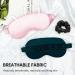 Premium Silk Sleep Mask with Ear Plugs & Hair Loop - Ideal Shading Blindfold for Men & Women (Pink & Dark Green) - International Shipping Available - Buy Online on GoSupps.com