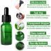 12 Pack 10ml Green Dropper Bottle Essential Oil Glass Bottles with Glass Pipette small Sample Glass Bottles Refillable Cosmetics Container Vials for Aromatherapy Blends Massage Beauty Oil - Buy Online on GoSupps.com