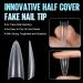Shop Tomicca 240 PCS Clear False Nail Tips - Acrylic Half Cover French Stilettos - 12 Sizes for Nail Studios & DIY Extensions - Buy Online on GoSupps.com