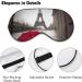 Soft Adjustable Sleep Mask - Comfortable Eye Cover with Eiffel Tower Design | Perfect for Travel & Relaxation - Buy Online on GoSupps.com