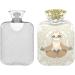 NAANLE 2L Sloth Yoga Hot Water Bottle with Lid - Large Transparent Bottle for Pain Relief & Heat Therapy - Buy Online on GoSupps.com