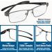 Buy Photochromic Progressive Multifocal Reading Glasses for Men | Transition Blue Light Blocking Computer Readers | Premium Gun 2.5x - Buy Online on GoSupps.com