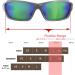 Qool Time Polarized Fish Sunglasses - Crystal Grey/Green, Ideal for Running, Driving, Golfing, and Cycling - Buy Online on GoSupps.com