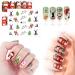 48 Sheets Christmas & New Year Theme Nail Art Stickers Decals MWOOT Nail Water Transfer Sticker with Santa Claus Reindeer Xmas Tree Snowman for DIY Nail Tips Decoration - Buy Online on GoSupps.com