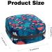 Menstrual Pad Bag with Zipper - Stylish Ladies Napkin & Tampons Collection Pouch (Strawberry Leaves) - Buy Now for International Shipping - Buy Online on GoSupps.com