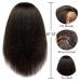LuAiJa 100% Real Hair Mannequin Head â€“ Natural Black Cosmetology Training Doll - Buy Online on GoSupps.com