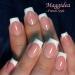 French Style Short Stick on Nails - 24pcs Square Press On Nails with Glue | Elegant Ballet Fake Nails for Women - Buy Online on GoSupps.com