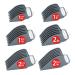 Yinke for Wahl Clipper Guards Set 10 12 14 16 18 20 Extra Long Hair Clipper Guards with Metal Clip 6 Cutting Lengths 1.25/1.5/1.75/2/2.25/2.5 inch Fits Most Cordless/Cord Wahl Clippers (Gray)