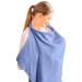 Forhome still covering hill breastfeeding cloth for on the go cotton material soft and breathable with adjustable straps protection of privacy in the open silent gift for mom (blue)