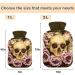 Naanle Human Skull Rose Hot Water Bottle - 2L for Pain Relief & Therapy | Transparent Heat Bag for Hands & Feet - Buy Online on GoSupps.com