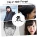 DOITOOL Piece Clip in Bangs Hair Toppers for Women Real Human Hair Black Curtains Hair Extensions Real Human Hair Wispy Fringe Bangs Hair Clip Wig Clip in Hair Extensions Miss Mini medium Black - Buy Online on GoSupps.com