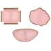 Lurrose 3pcs Rings Nail Gel Polish Paint Tools Pallets Nail Polish Tray Manicure Mixing Pallet Paint Mixing Trays DIY Nail Board Nail Art Supplies Marble Cosmetic Palette Painted