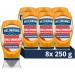 Hellmann's Chilli Charger Squeezy Mayonnaise 100% recycled plastic bottle ideal spicy condiment for sandwiches and wraps 8x 250 g