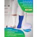 Buy 4 Pairs Wide Diabetic Socks for Swollen Feet - Non-Binding Loose Fit & Comfortable Edema Socks for Men & Women - Perfect for Lymphedema & Hospital Use - Blue One Size - Buy Online on GoSupps.com