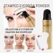 Shop Waterproof Eyebrow Stamp Kit | Long Lasting Dual Color Stencil Set - Medium & Dark Brown - Buy Online on GoSupps.com